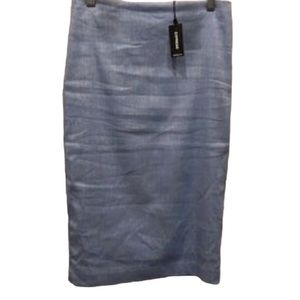Express light blue pencil skirt fully lined. New with tags.